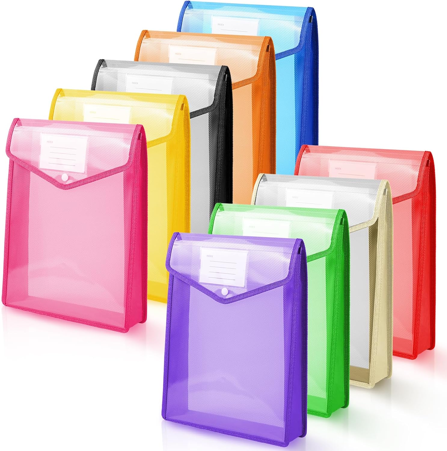 Detalle de Vicloon A4 Pochette Plastique 9 couleurs