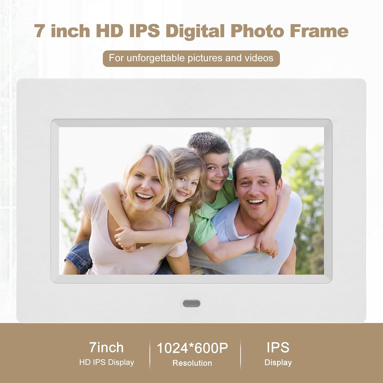 Thumbnail 1 de Digital photo frame with 7 inch IPS display