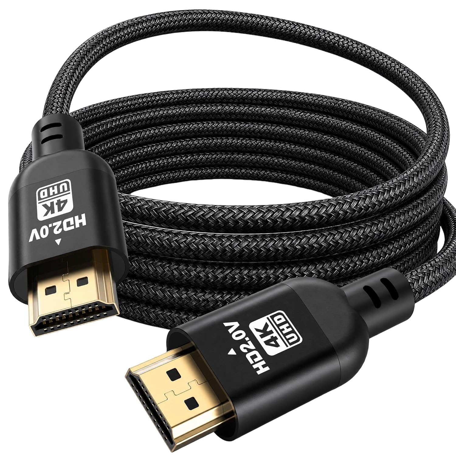 Detalle de Diyanisly 35FT 4K HDMI Cable (High Speed 2.0) — Long-Reach, Braided, 4K@60Hz with ARC/Ethernet