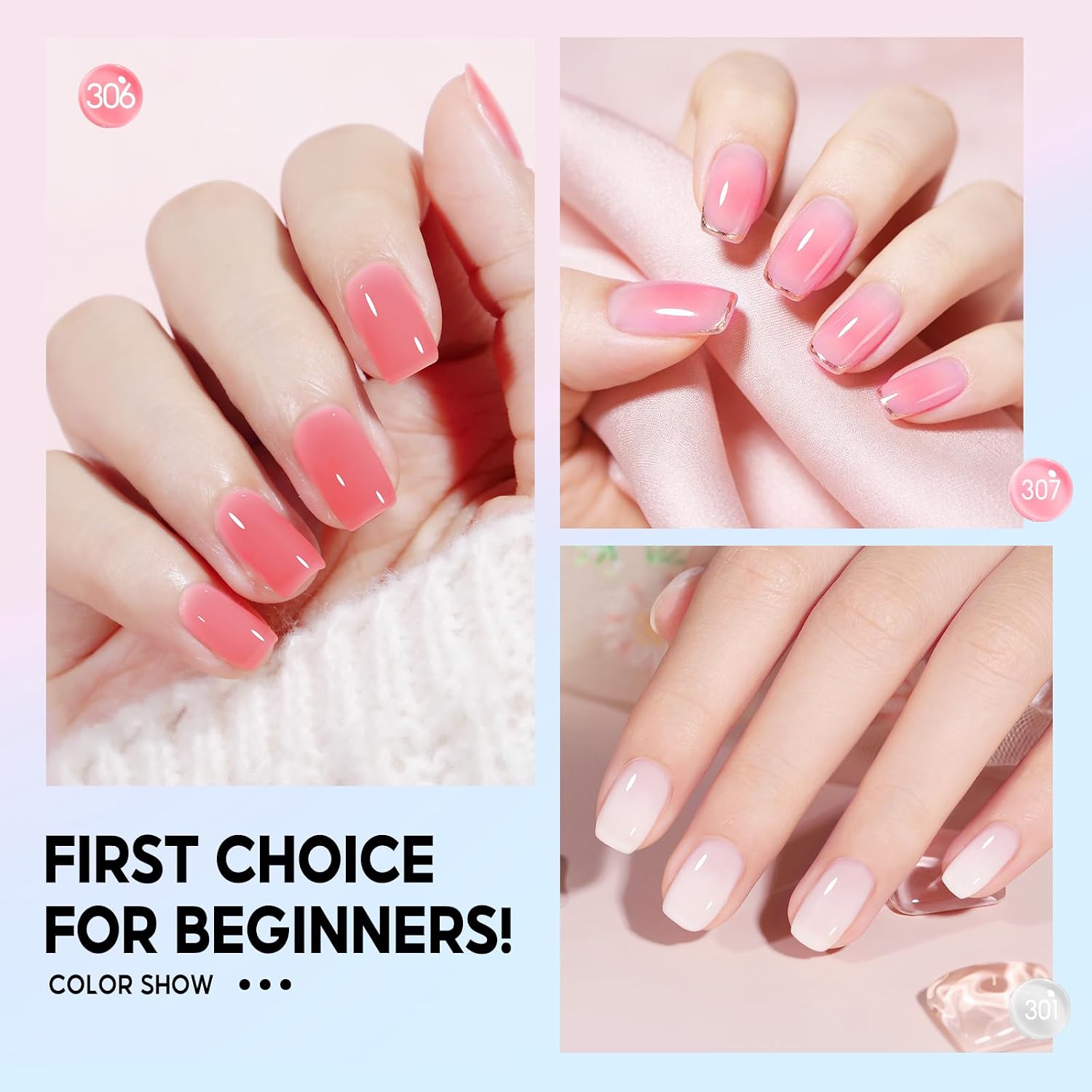 Thumbnail 1 de COSCELIA Fall Jelly Gel Nail Polish Set, 25 Translucent Colors for DIY Nail Art