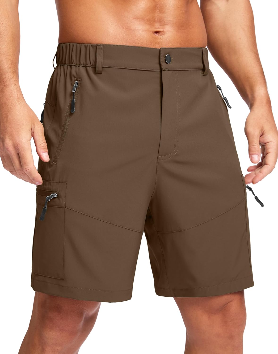 Thumbnail 6 de Pudolla 9-inch hiking cargo shorts for men with 5 zip pockets