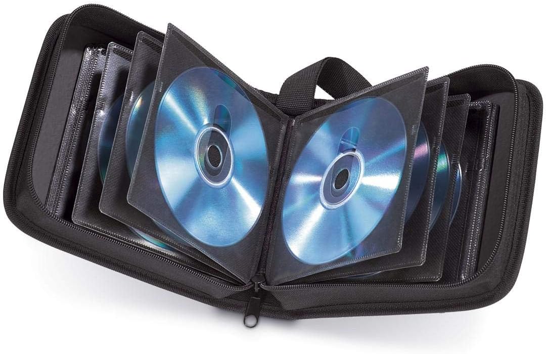 Thumbnail 5 de Hama CD-Tasche für 64 Discs – Mappe zur platzsparenden Aufbewahrung für Auto und Zuhause (Schwarz)