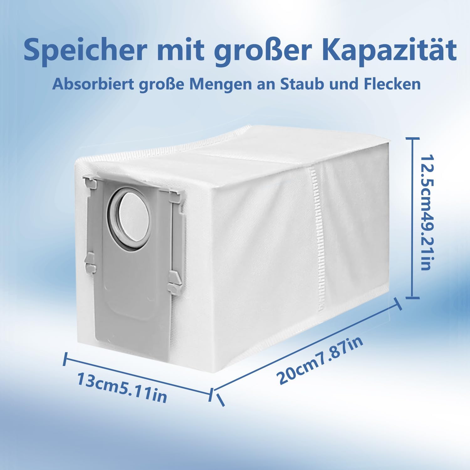 Detalle de 16er-Pack Staubbeutel kompatibel mit Roborock Q Revo/Qrevo/Saros 10R/10 – Hochwertiger Ersatz