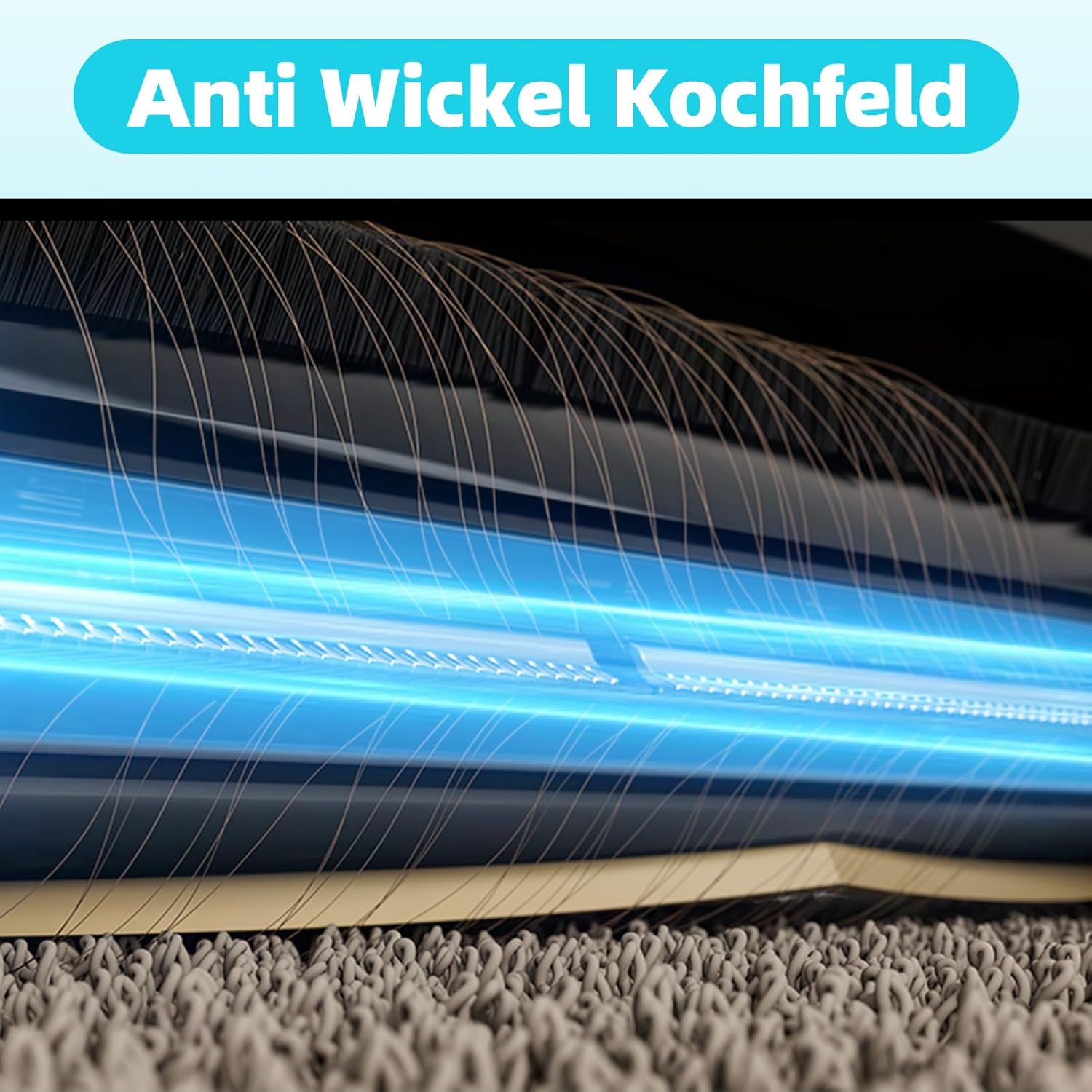 Detalle 2 de TriCut Hauptbürste für Dreame L10s Ultra Gen 2/Gen 3 und X40/X30/X40 Master/L40/L20 Ultra – Anti-Tangle Design