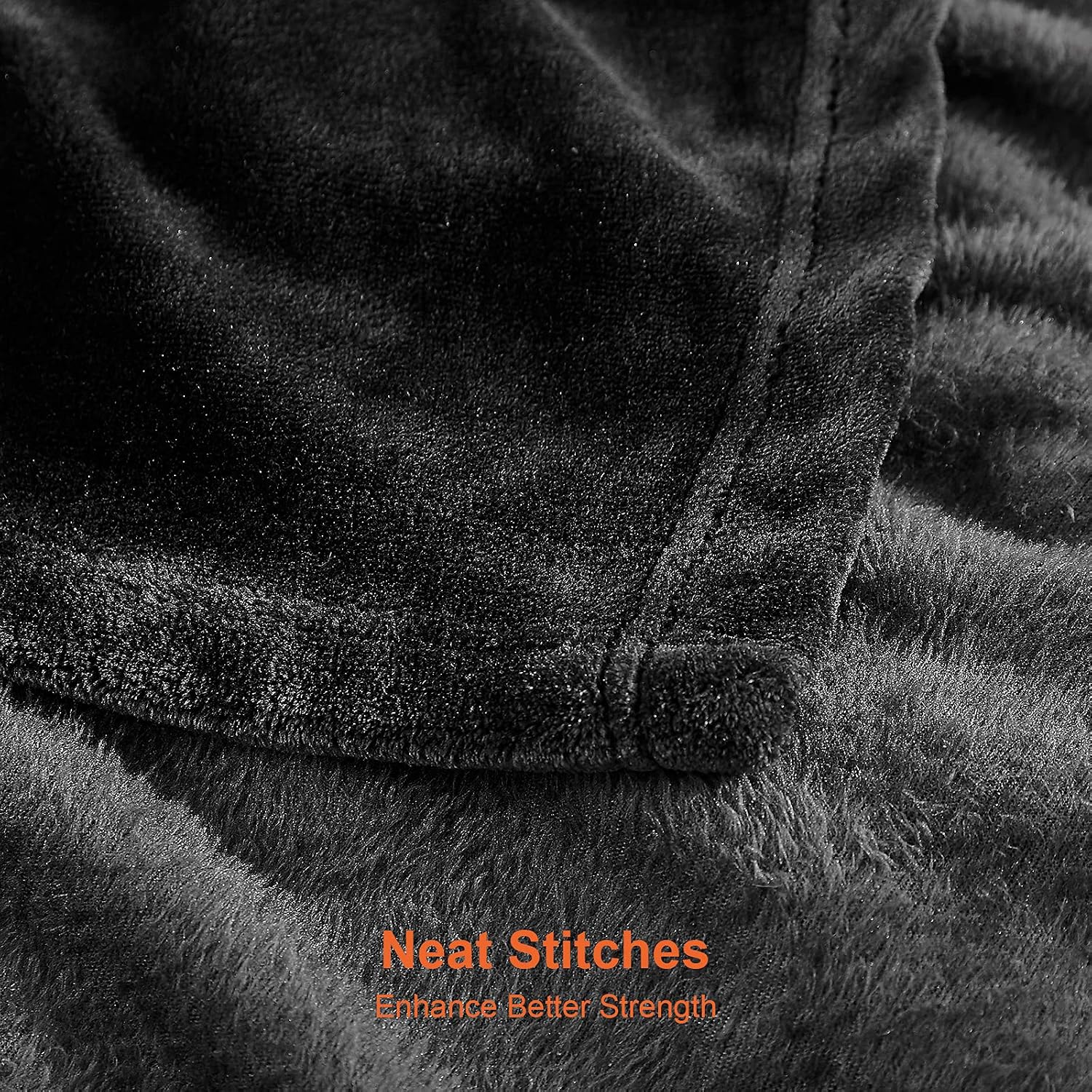 Thumbnail 1 de EHEYCIGA fleece blanket 220x240cm black