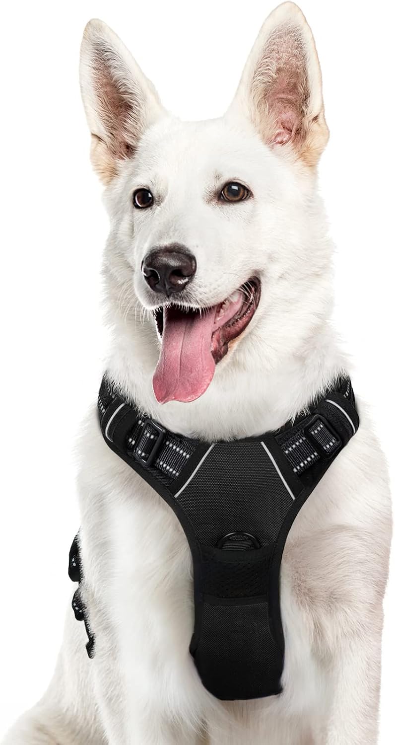 Detalle de Eagloo Hundegeschirr XL – Anti-Zug, reflektierend, verstellbar für große Hunde (Brustumfang 48–99 cm)