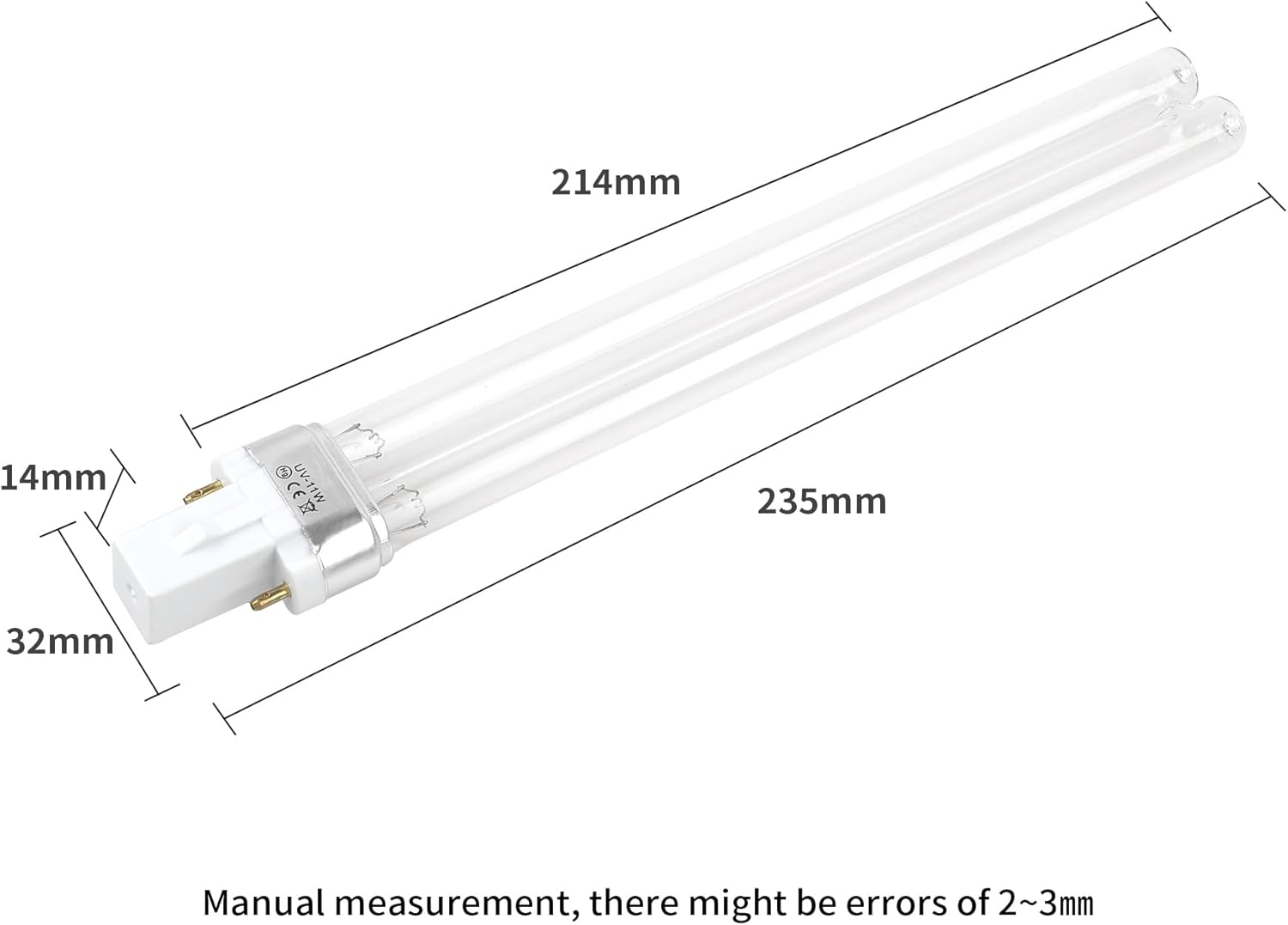 Thumbnail 2 de Forever Speed UVC Ersatzlampe (Ersatzröhre) für UVC-Geräte, G23, 11 Watt – 2 Stück