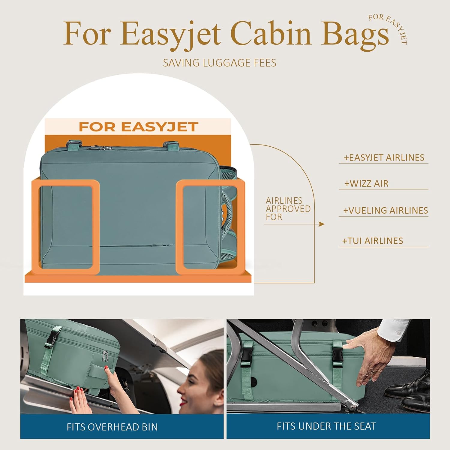 Thumbnail 1 de Mochila de Viaje Cabina Easyjet 45x36x20 ✈