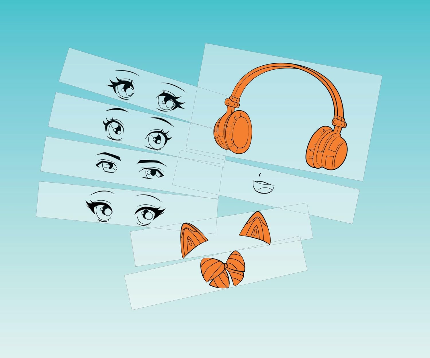 Detalle de Maped Creativ Avatar'Tablet Manga - Tavoletta luminosa per creare ritratti Manga infinito, kit completo per ragazzi dai 7 anni