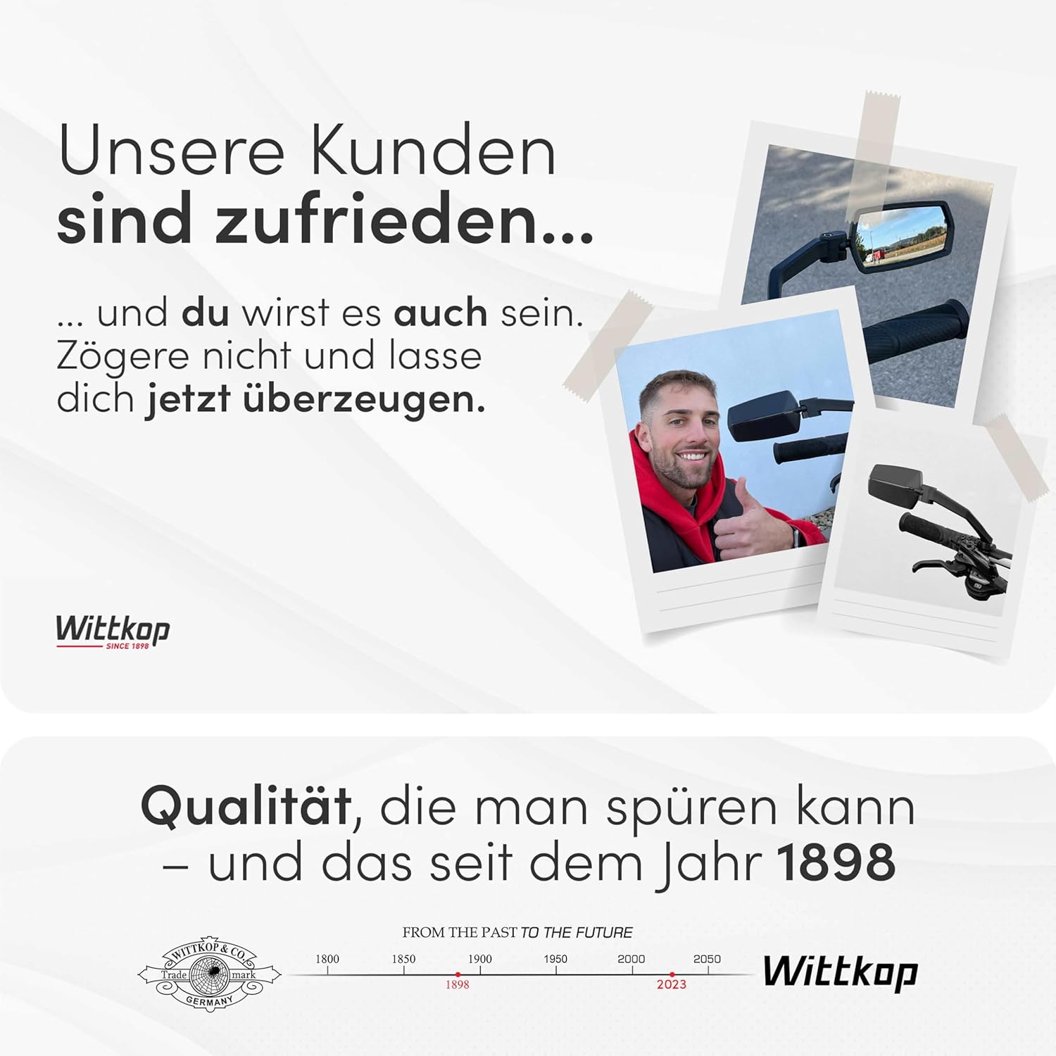 Thumbnail 6 de WITTKOP Fahrradspiegel Großes HD Sichtfeld