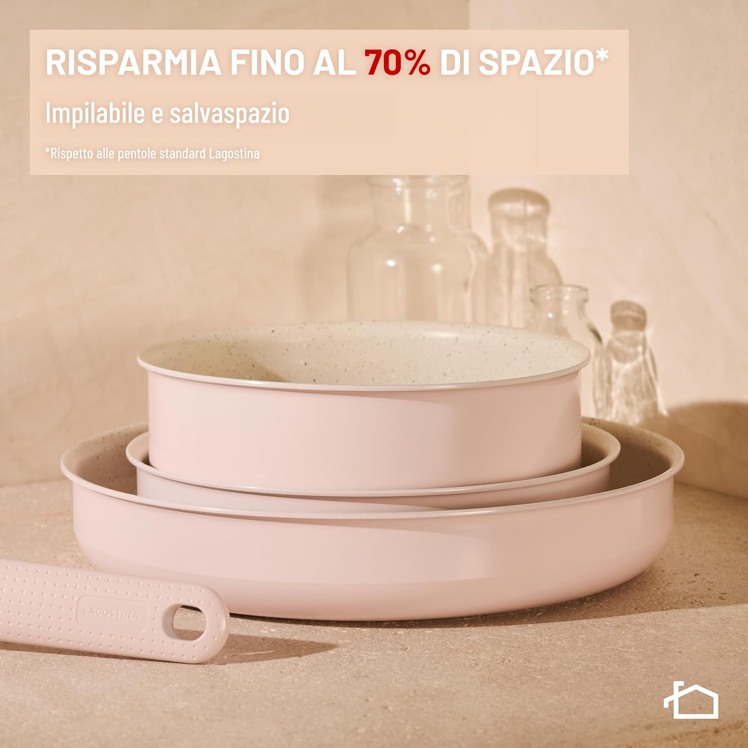 Detalle 2 de Lagostina Ingenio Pastel Padelle 4 pezzi