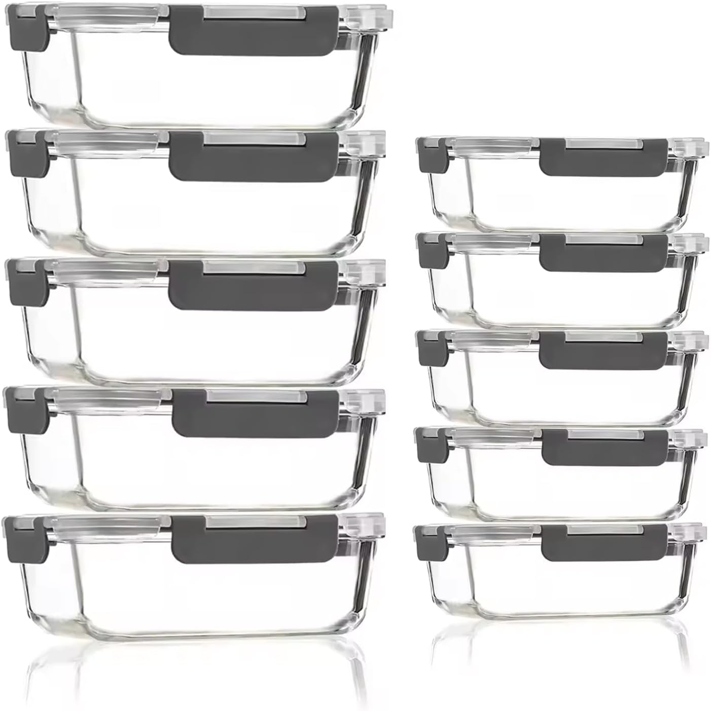 Thumbnail 6 de Eidoct Glass Containers 10 Pack 🍽