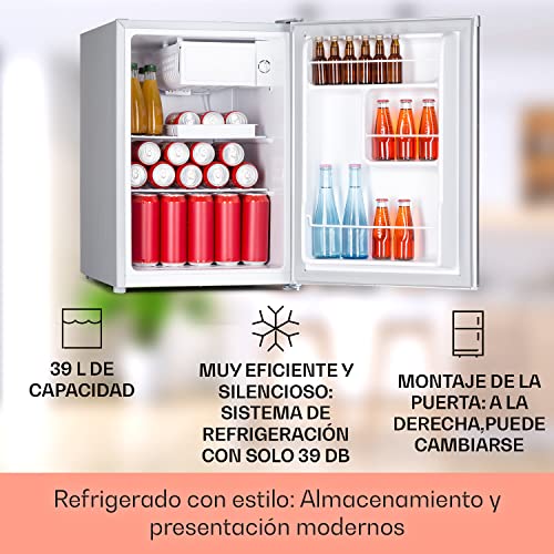 Detalle 2 de Klarstein Nevera Pequeña 67L con Congelador y Cristal