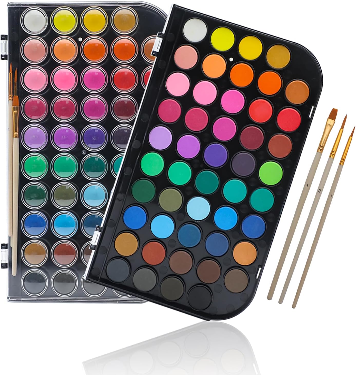 Thumbnail 6 de Artecho Aquarellfarben-Set mit 72 Farben in tragbarer Box inkl. Wassertankpinsel