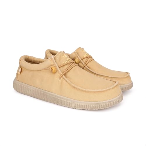 Detalle de WALK IN PITAS WP150 Washed: Mocasines de Hombre en Maíz 42