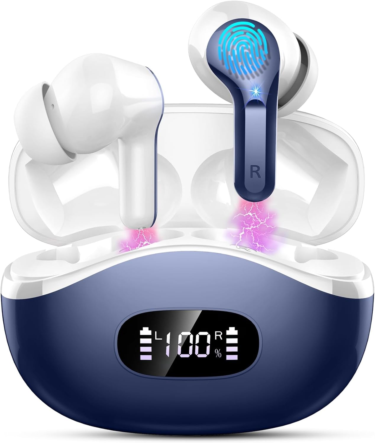 Thumbnail 6 de Rinsmola Wireless Earbuds: 2025 Bluetooth 5.4 in‑Ear Headphones with ENC Mics, Deep Bass & 36H Playtime
