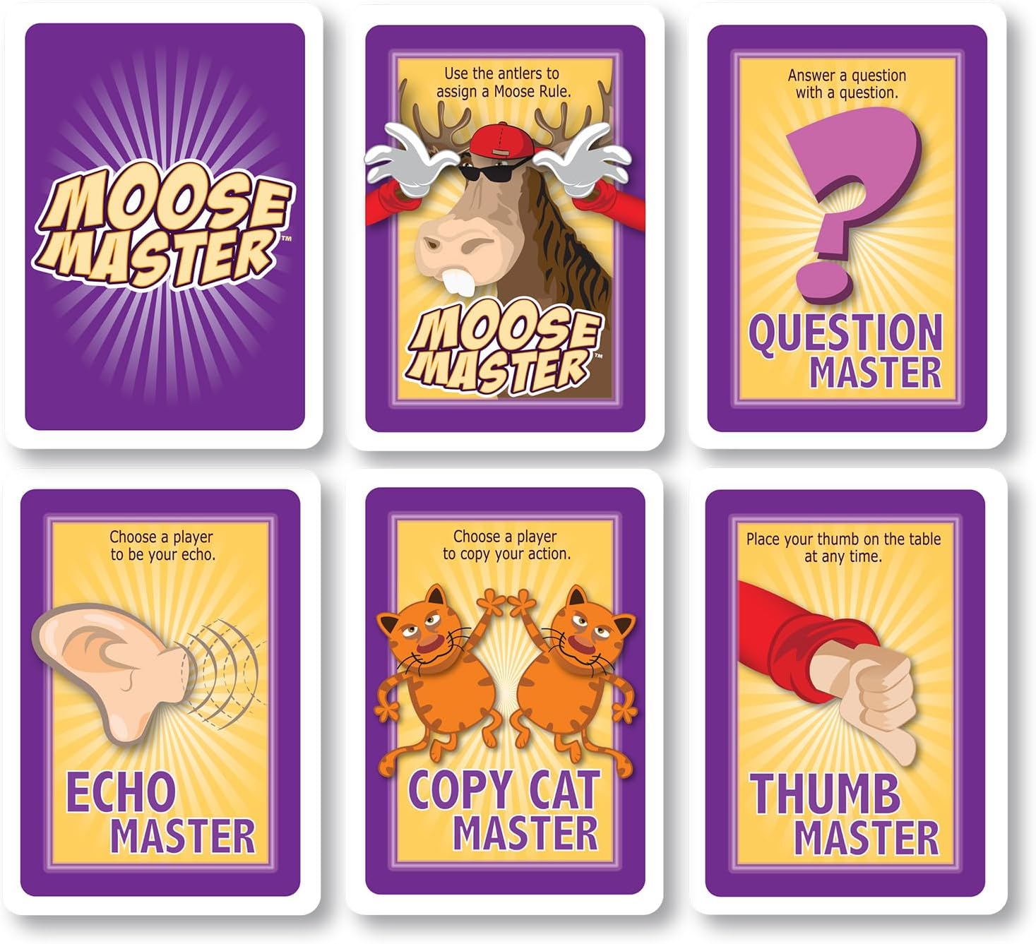 Detalle de Moose Master “Laugh Until You Cry Fun” Card Game (3–10 Players, 110 Cards)