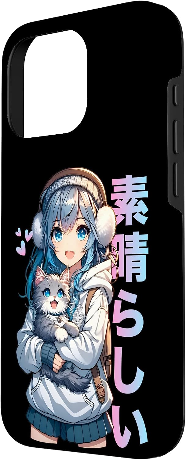 Detalle 2 de Mignon Anime Fille coque iPhone 16 Pro