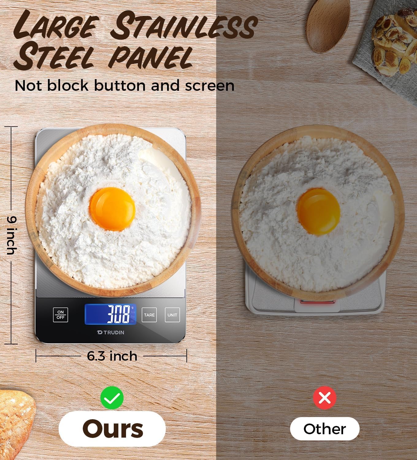 Detalle 2 de NASA-Grade 33lb Digital Kitchen Scale ⚖