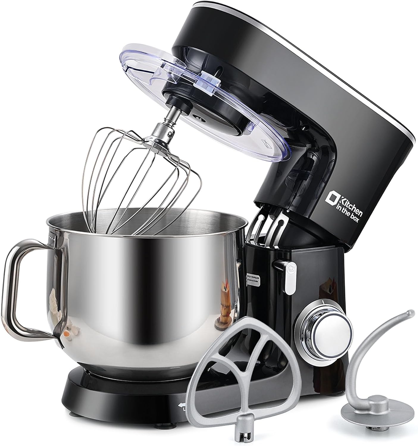 Detalle de Kitchen in the box Stand Mixer, 8.5 Qt, 900W, 10-Speed, Black