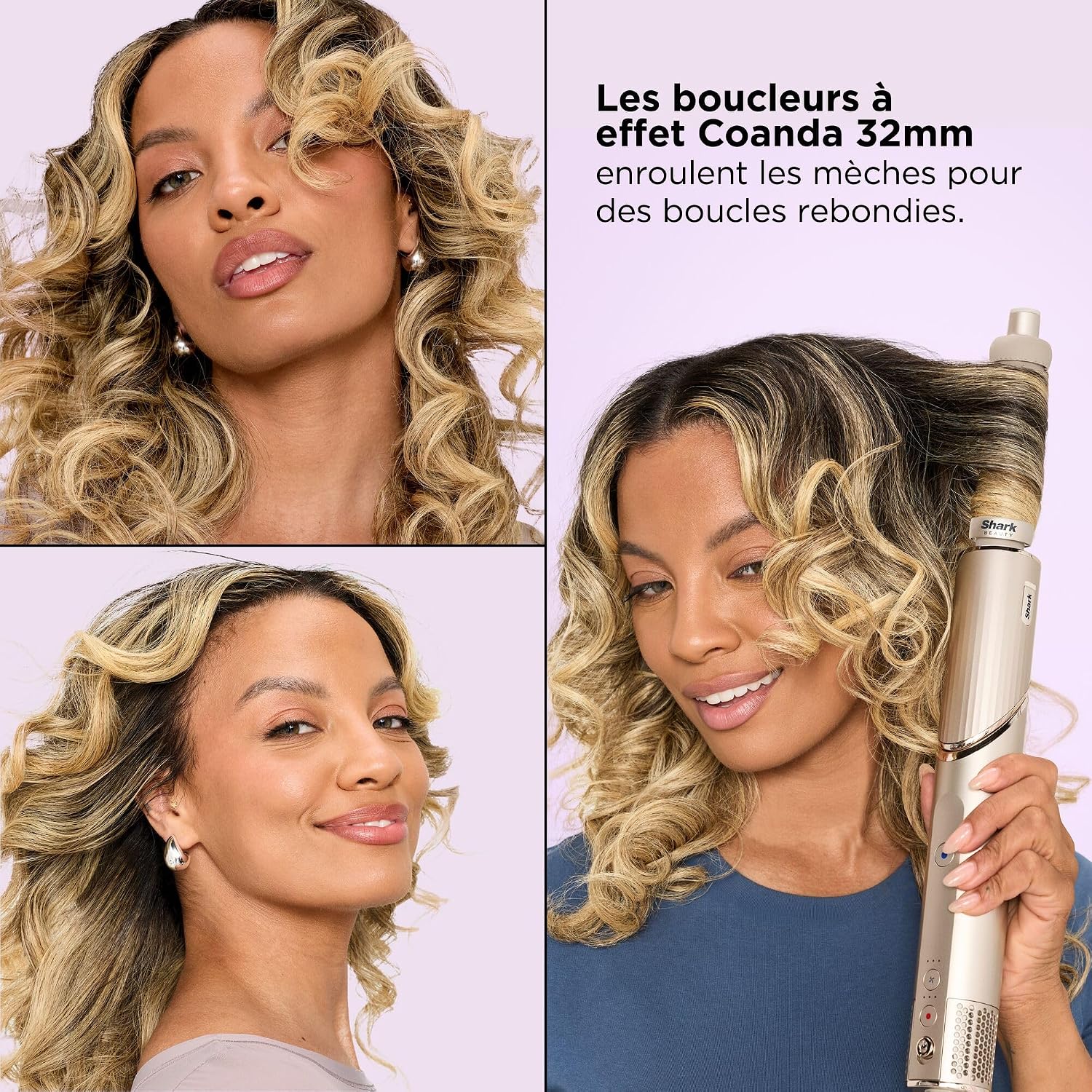 Detalle 2 de Shark FlexStyle Air Styler & Sèche-cheveux avec boucleurs Auto-Wrap, brosse ovale et concentrateur