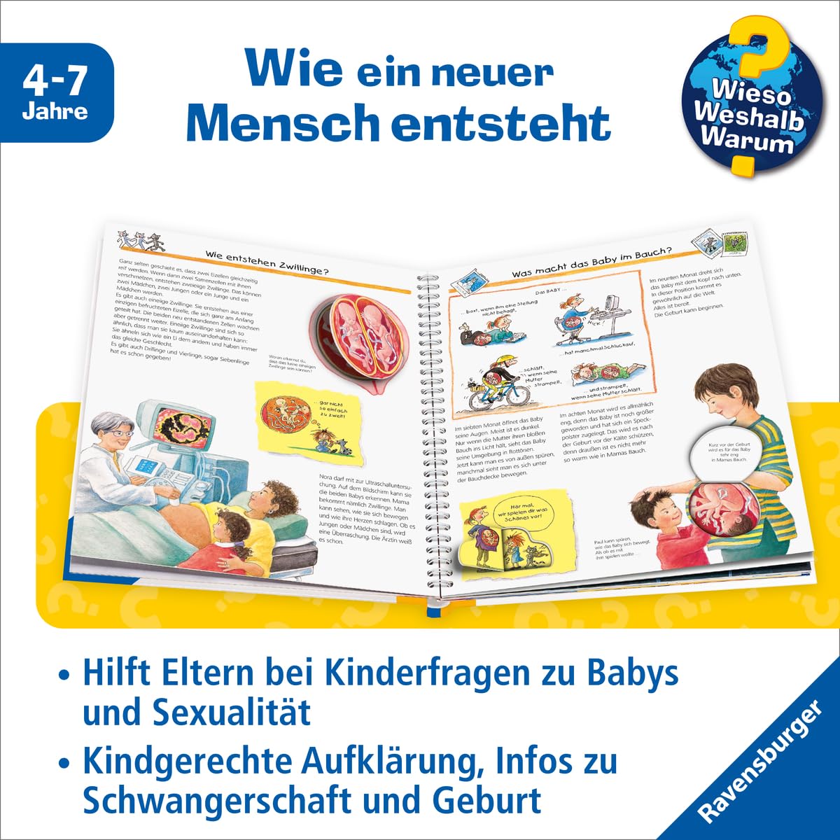 Detalle de Ravensburger Verlag, Wieso? Weshalb? Warum? Band 13: Woher die kleinen Kinder kommen – książka