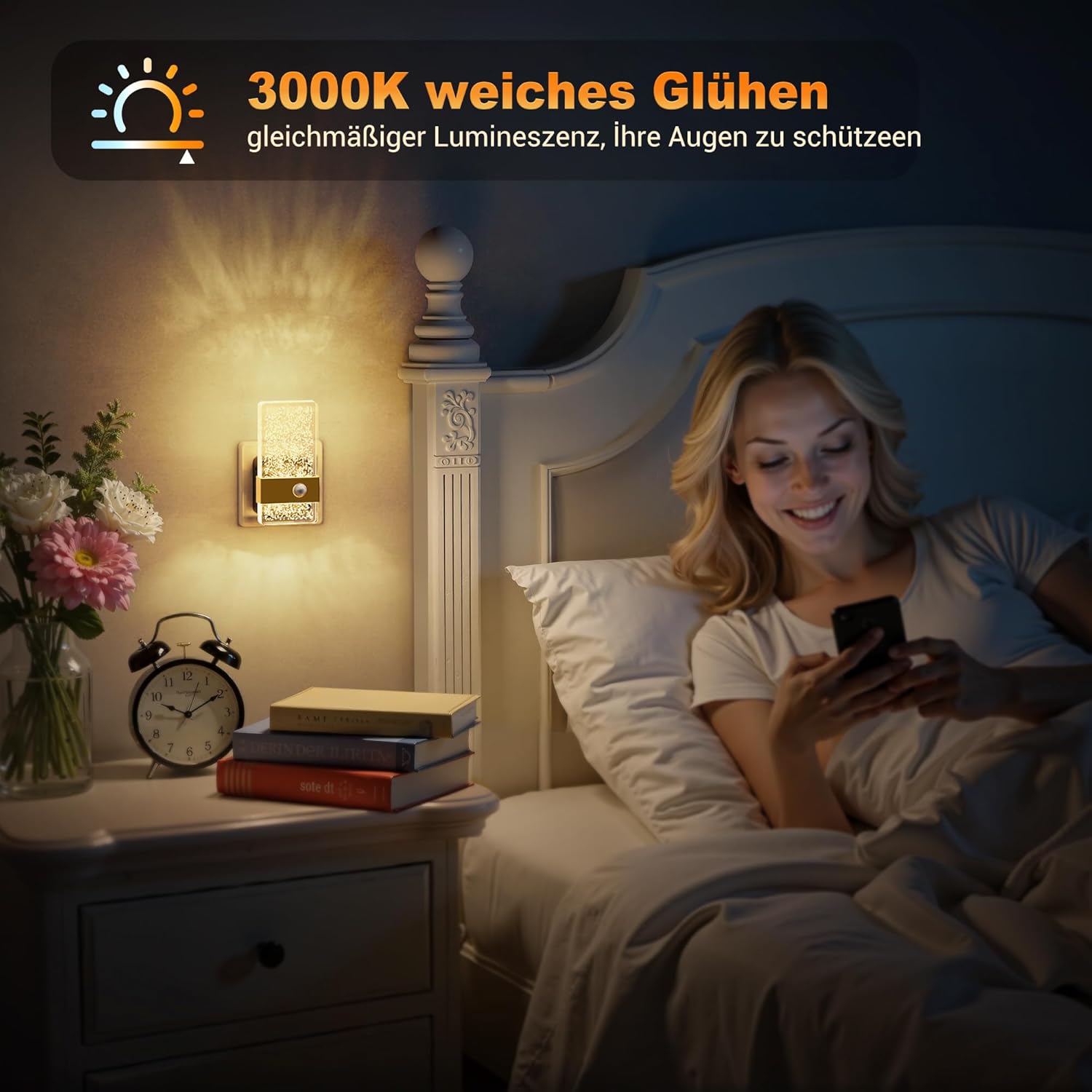 Thumbnail 6 de JandCase Nachtlicht mit Bewegungssensor und Dämmerungssensor – dimmbares Steckdosenlicht 0–100 lm