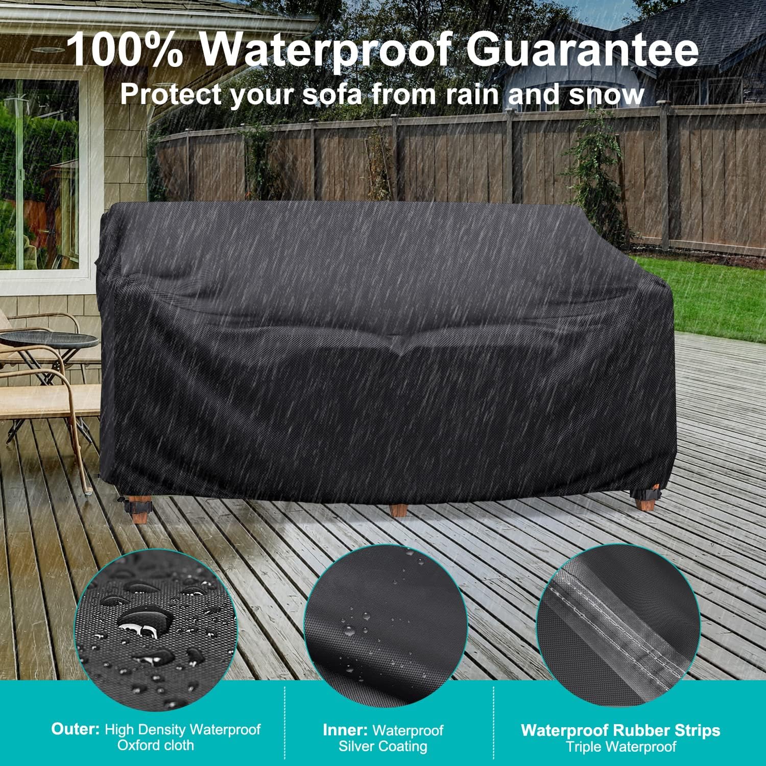 Detalle de BROSYDA Outdoor Sofa Cover 88-Inch