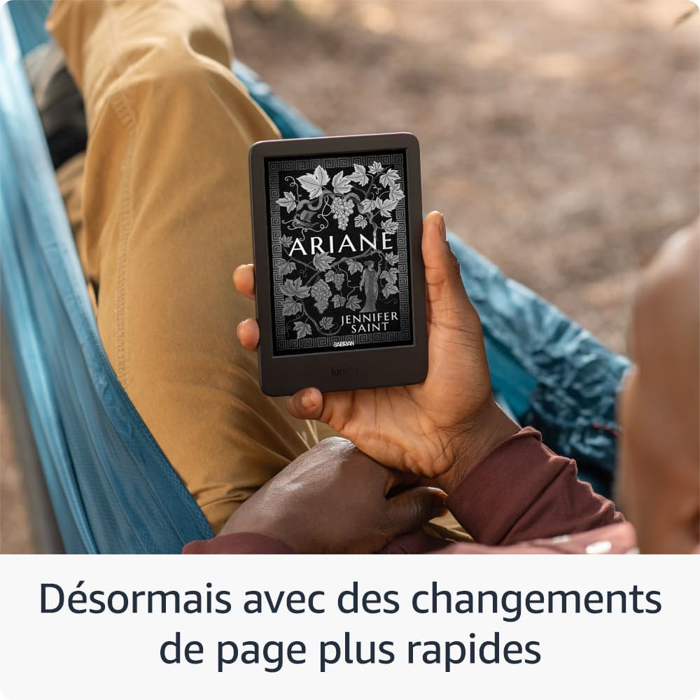 Thumbnail 3 de Amazon Kindle (Nouvelle génération) – 16 Go, écran antireflets et éclairage avant réglable, avec publicités – Noir