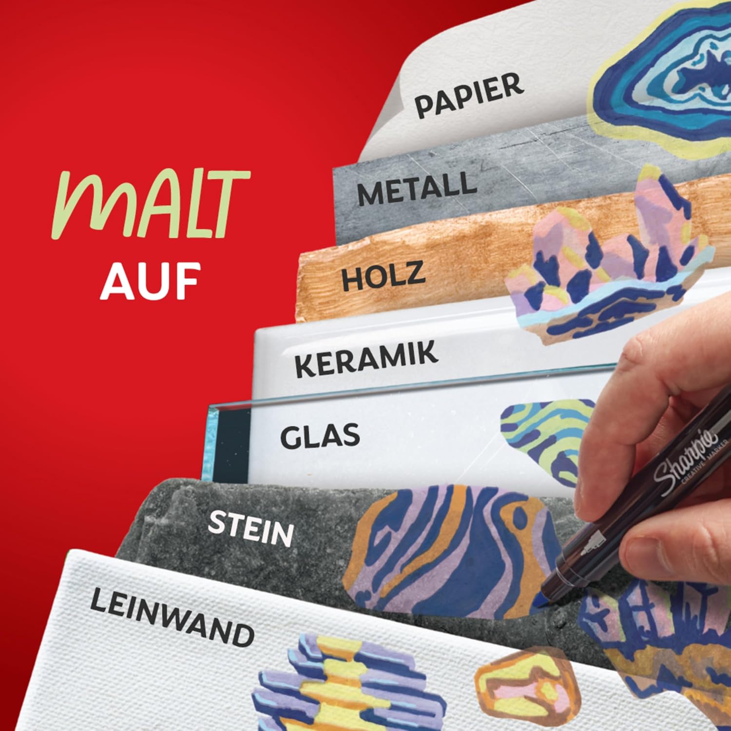 Thumbnail 2 de Sharpie Kreative Marker Erdtöne 12er Set