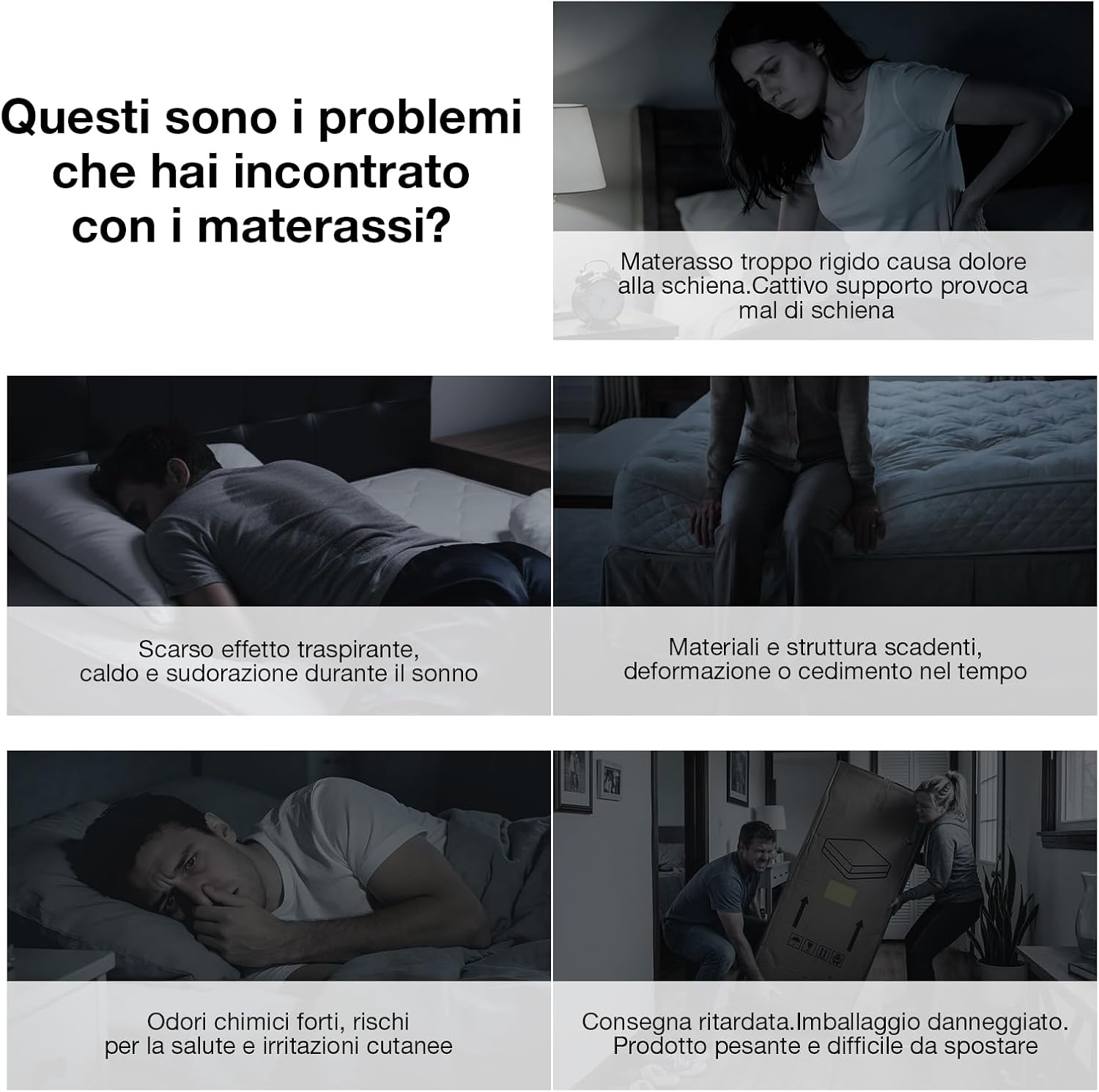 Thumbnail 3 de Novilla Materasso 140x200, Matratze Matrimoniale con Gel Memory Foam e Fibra di Bambù – 20 cm, supporto ideale e pelle-friendly