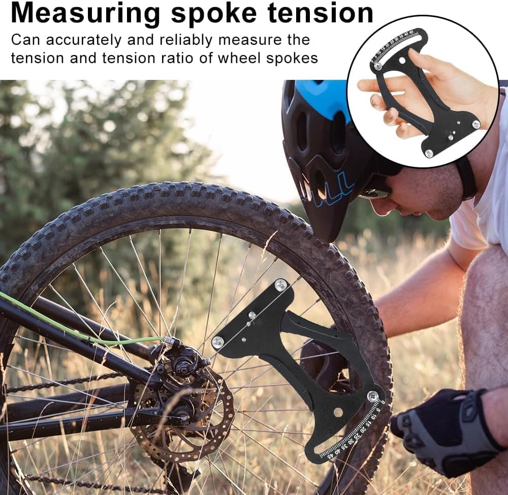 Detalle de Aoreun S-ftzlj-black spaakspanningsmeter voor ronde en platte spaken
