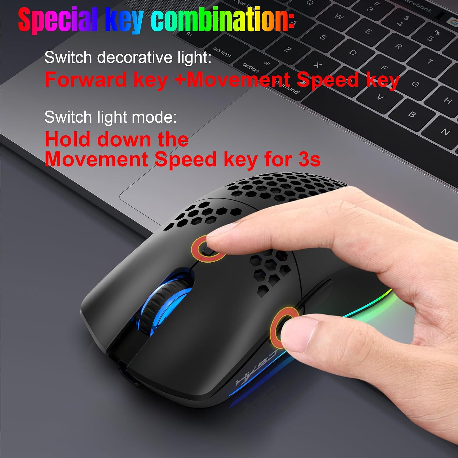 Thumbnail 6 de CROSS Zebra T66 gaming mouse 3600 DPI