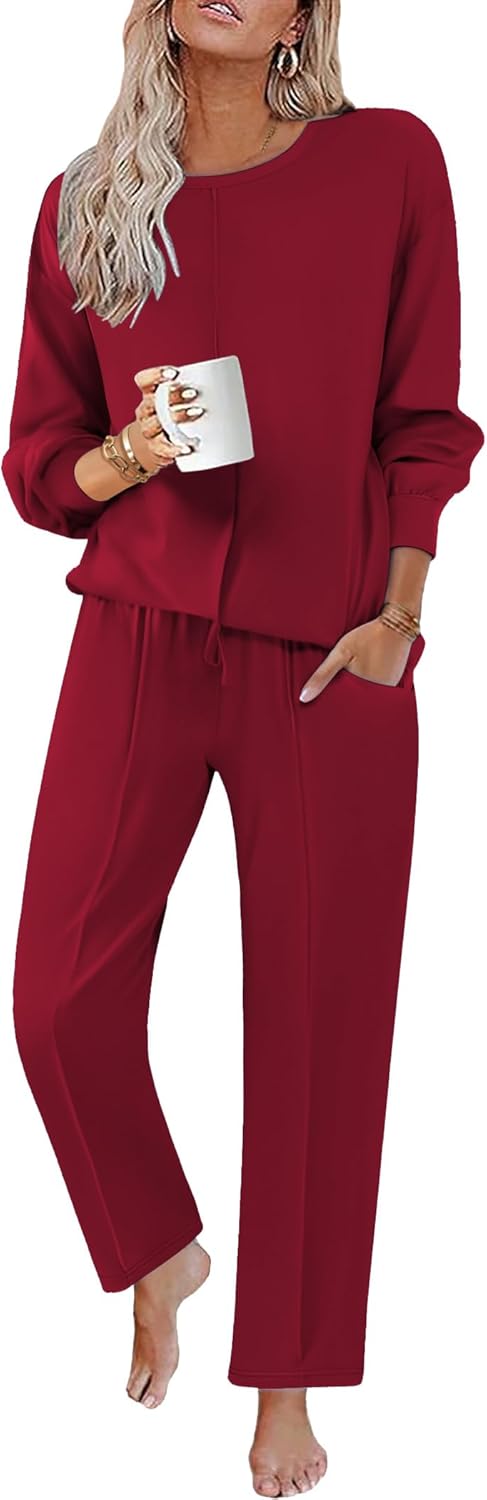 Thumbnail 6 de Ensemble Pyjama Femme Ekoauer à Manches Longues et Pantalon avec Poches — Confort et Style