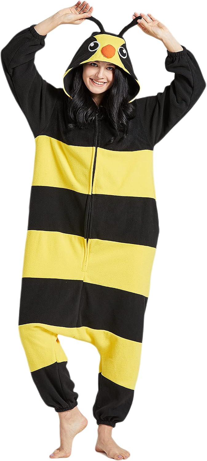 Detalle 2 de SimZoo Adult Animal Onesie Pajamas, Polar Fleece with Hood and Pockets