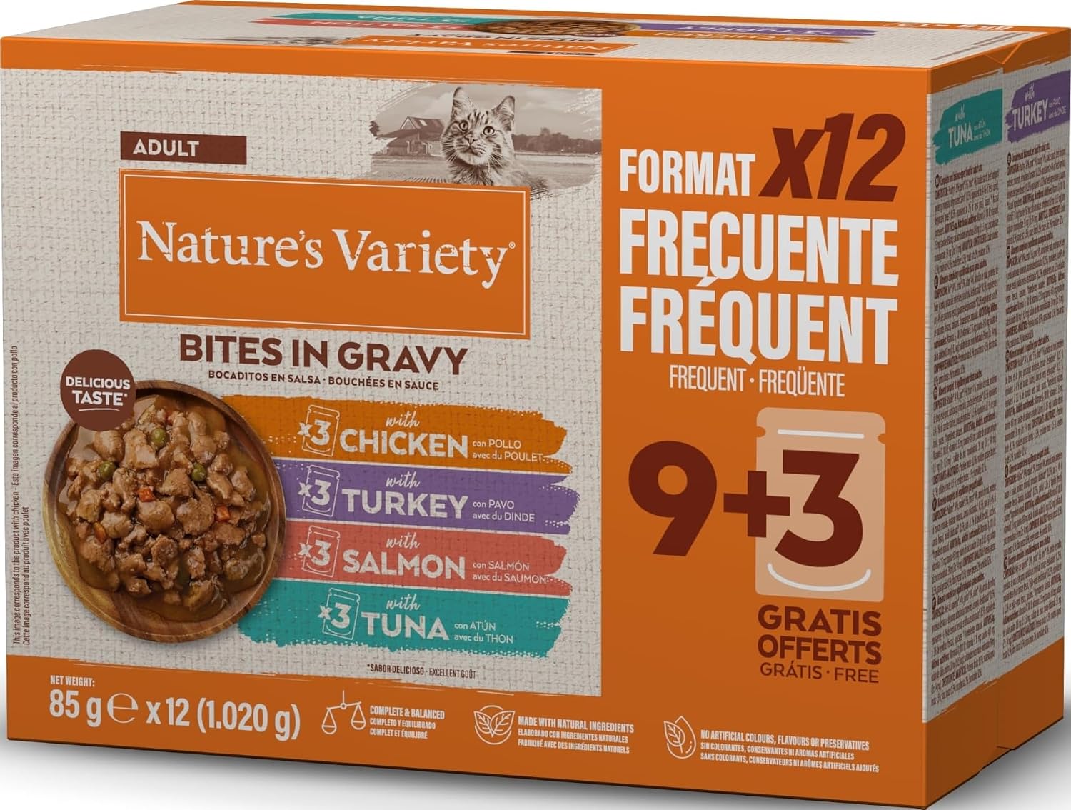 Detalle de Nature's Variety Bocaditos en Salsa Gatos