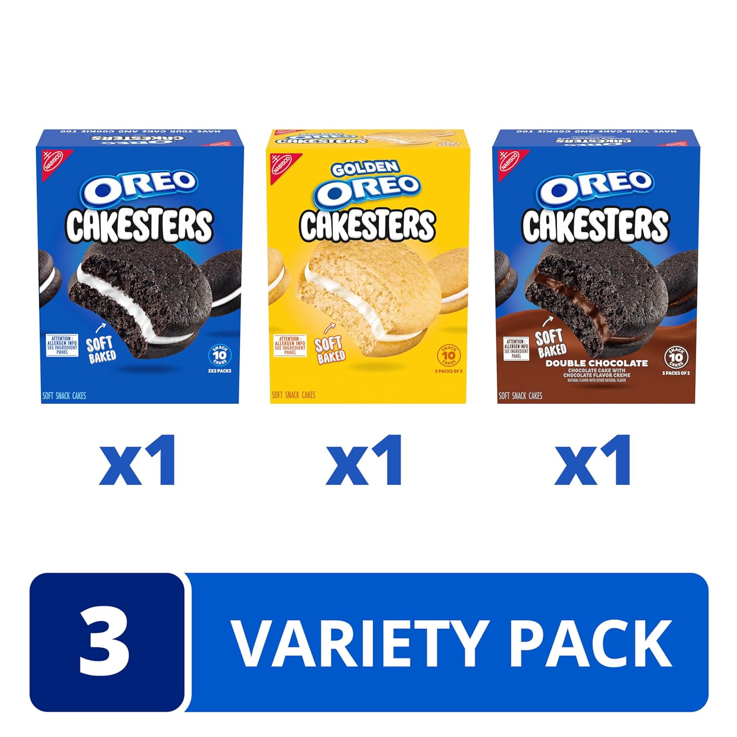 Thumbnail 2 de OREO Cakesters Soft Snack Cakes Variety Pack, 15 Individually Wrapped Packs