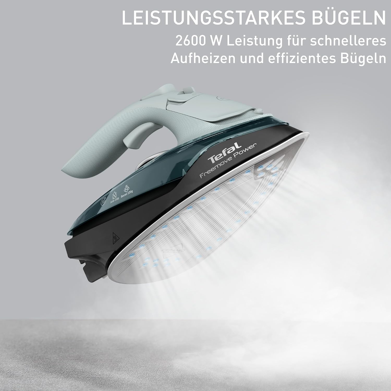 Thumbnail 2 de Tefal Freemove Power FV6670E0 kabelloses Dampfbügeleisen mit kratzfester Keramik-Bügelsohle