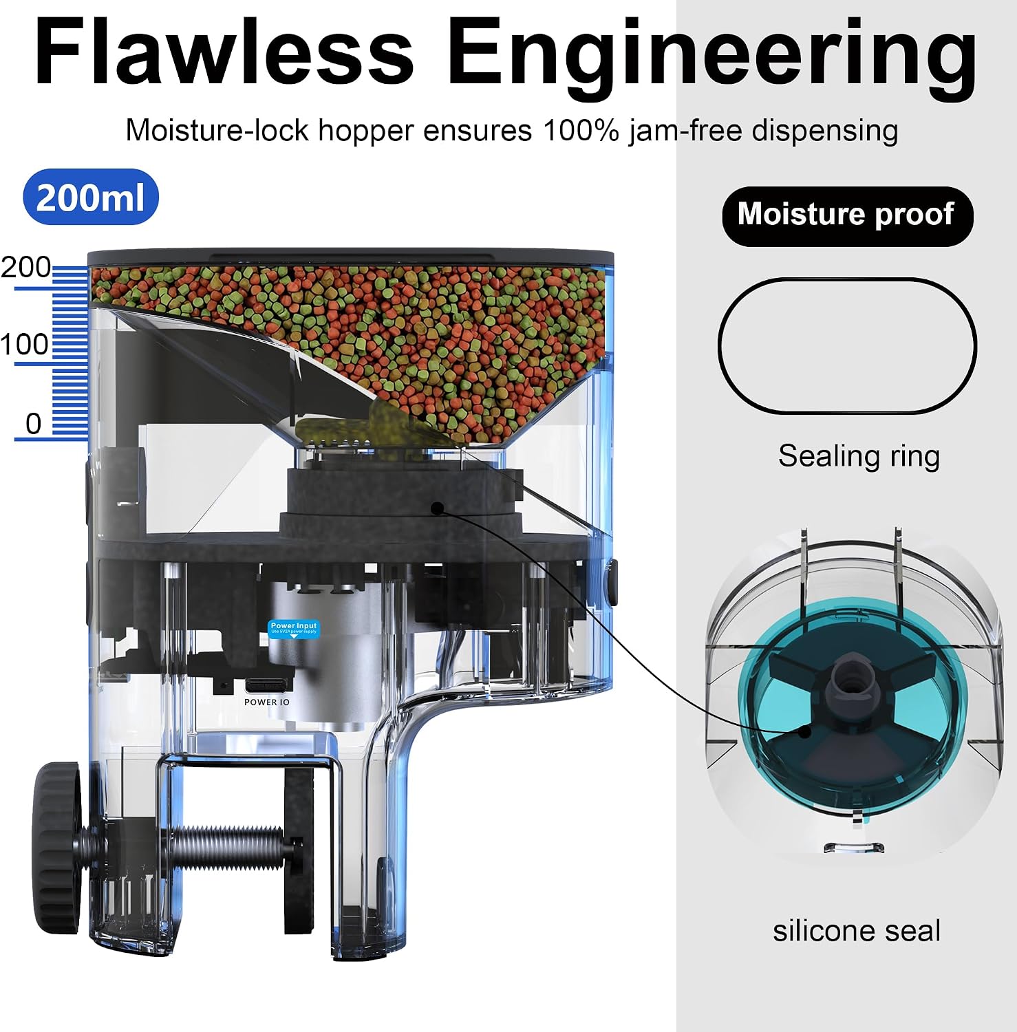 Thumbnail 4 de Wolmds Smart WiFi Automatic Fish Feeder with 2.5K Camera