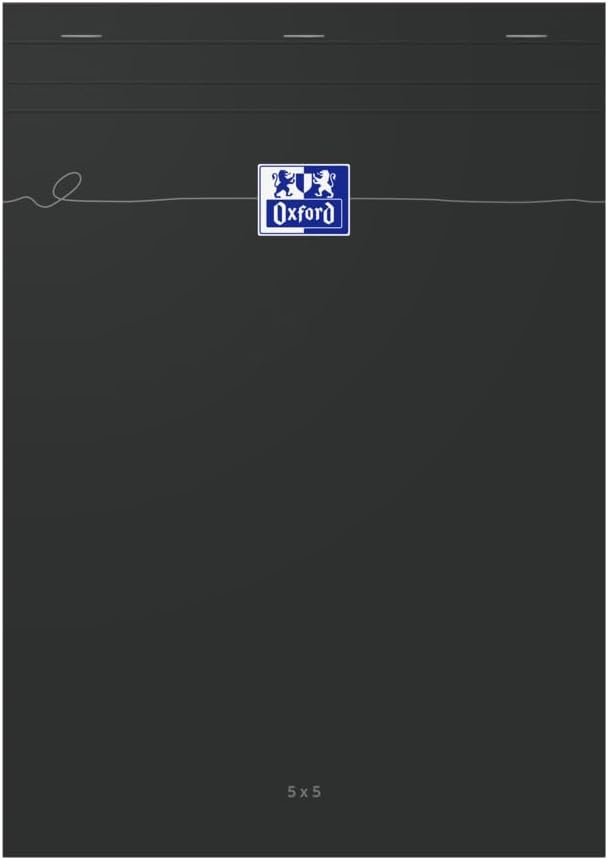 Thumbnail 3 de Oxford Smart anteckningsblock A4, 160 sidor, rutade 5 x 5, svart
