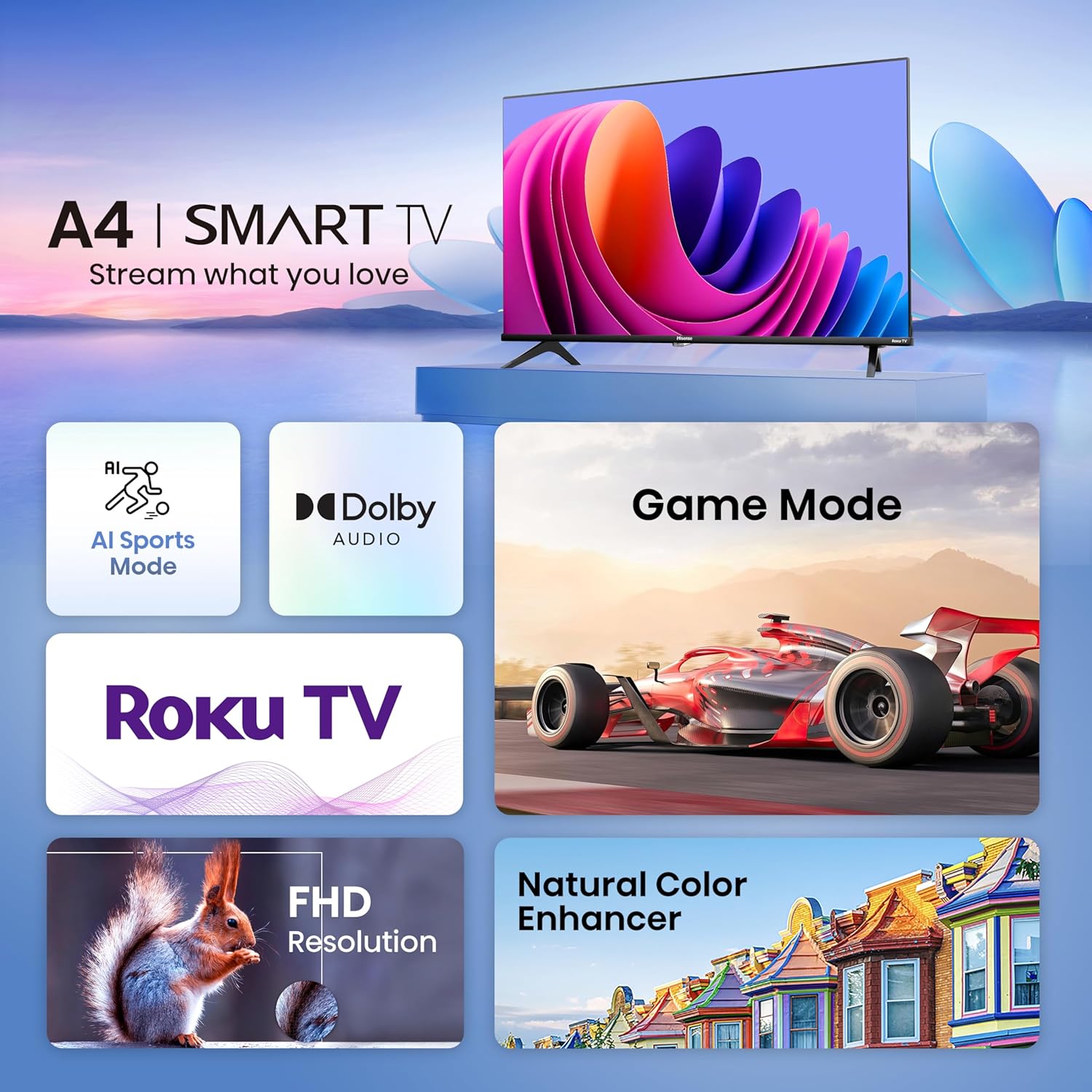 Thumbnail 3 de Hisense 40A4NR 40-Inch Smart Roku TV