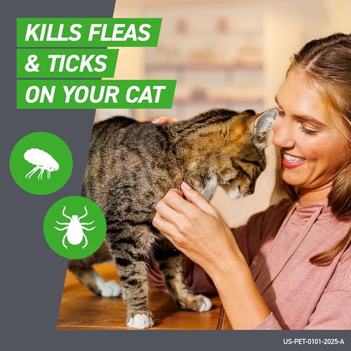 Detalle de Frontline Plus Flea & Tick Spot Treatment for Cat & Kitten (Green) - 3 Count