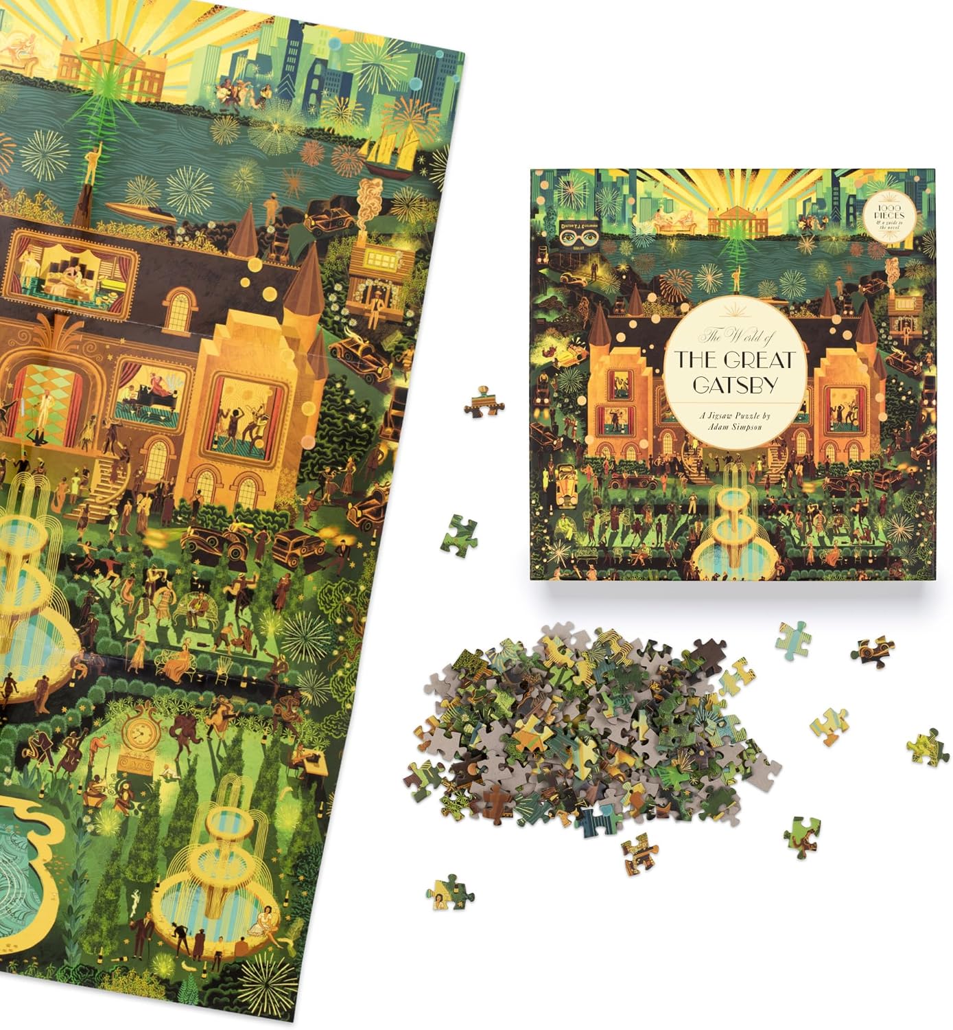 Thumbnail 5 de The Great Gatsby 1000-Piece Puzzle 🃏