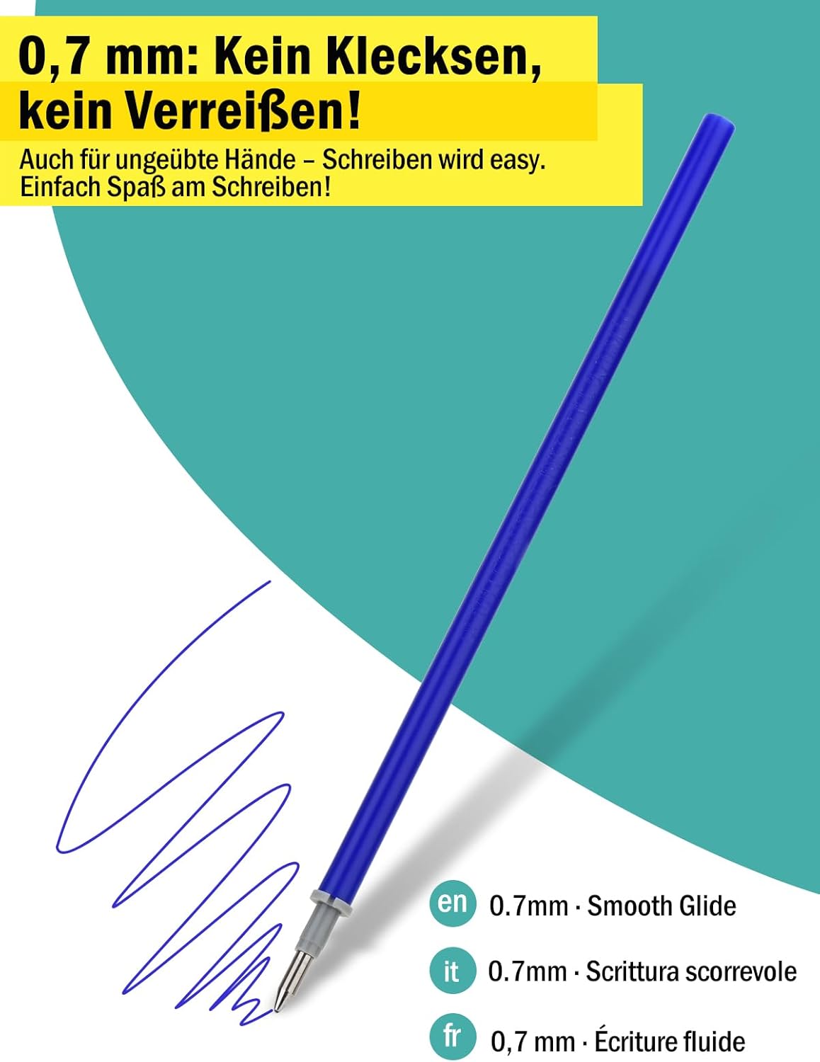 Thumbnail 2 de Willingood Refill 14 pezzi penna gel 0,7 mm 📎