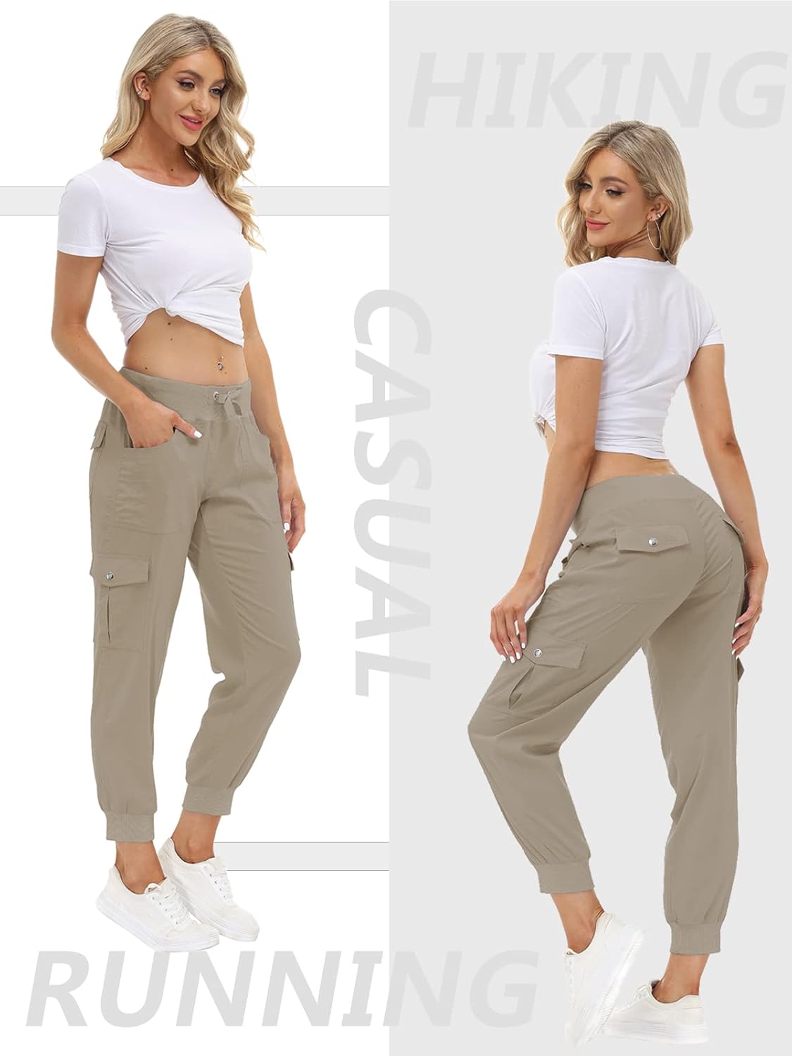 Thumbnail 3 de MoFiz Women's Hiking Cargo Pants – Lightweight, Quick-Dry with Six Pockets