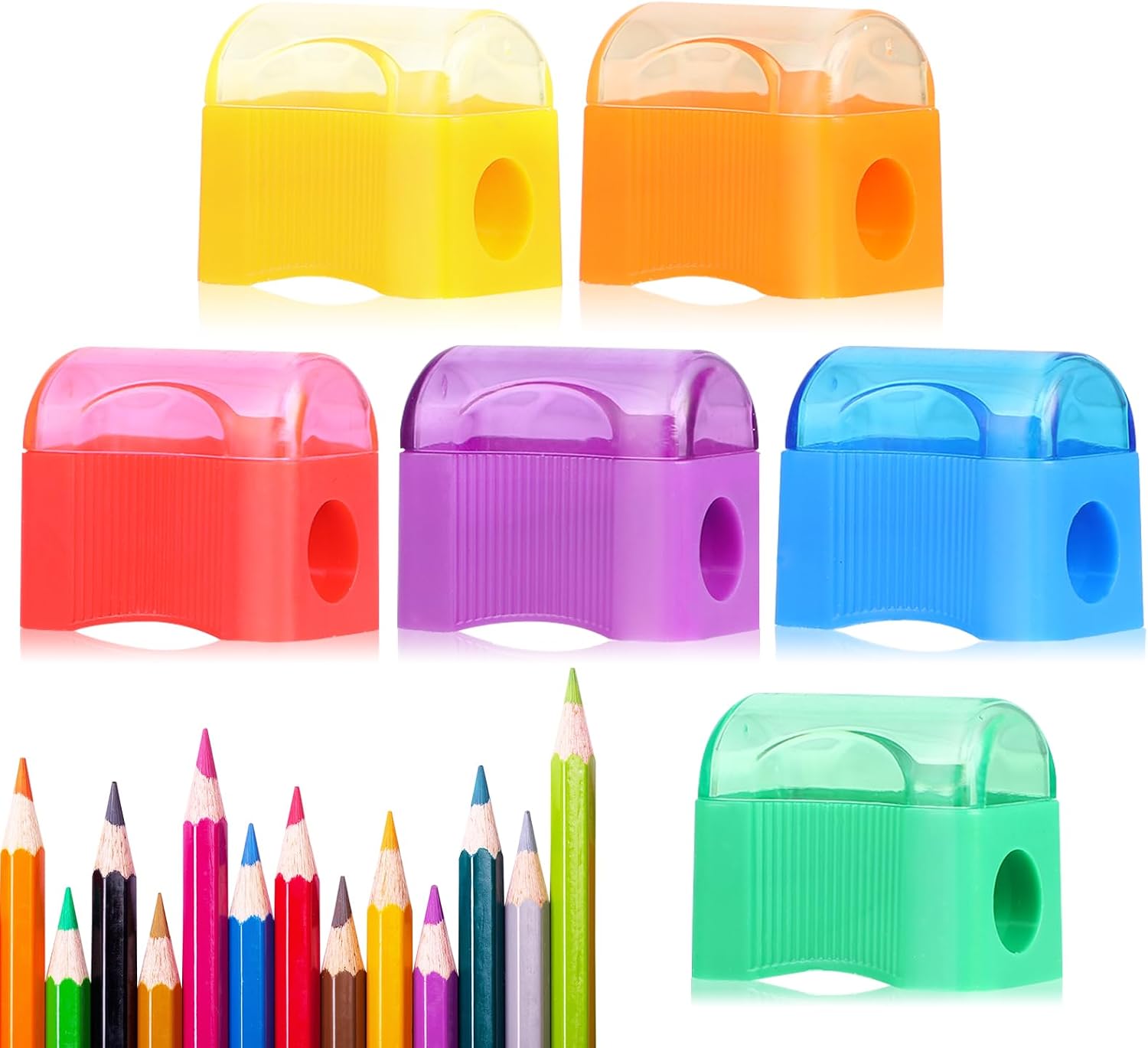 Detalle de Adorox Handheld Pencil Sharpeners, 72 Count