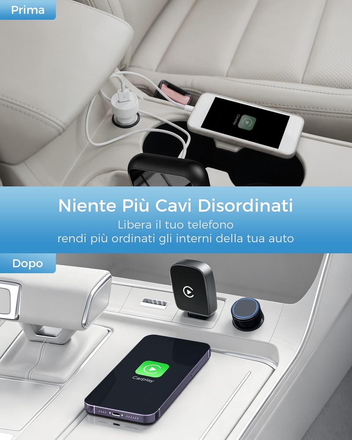 Thumbnail 6 de WityEye Adattatore CarPlay Wireless: CarPlay wireless stabile per iPhone, facile da usare