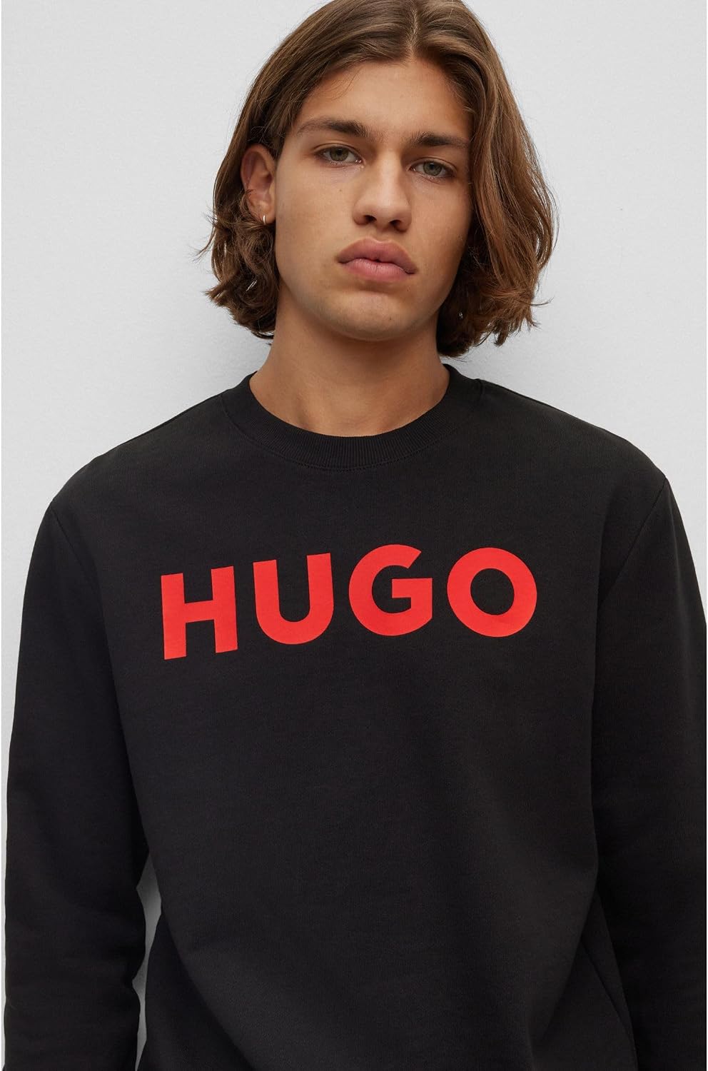 Detalle de HUGO BOSS Men's Dem Sweatshirt: Classic Regular Fit Everyday Comfort