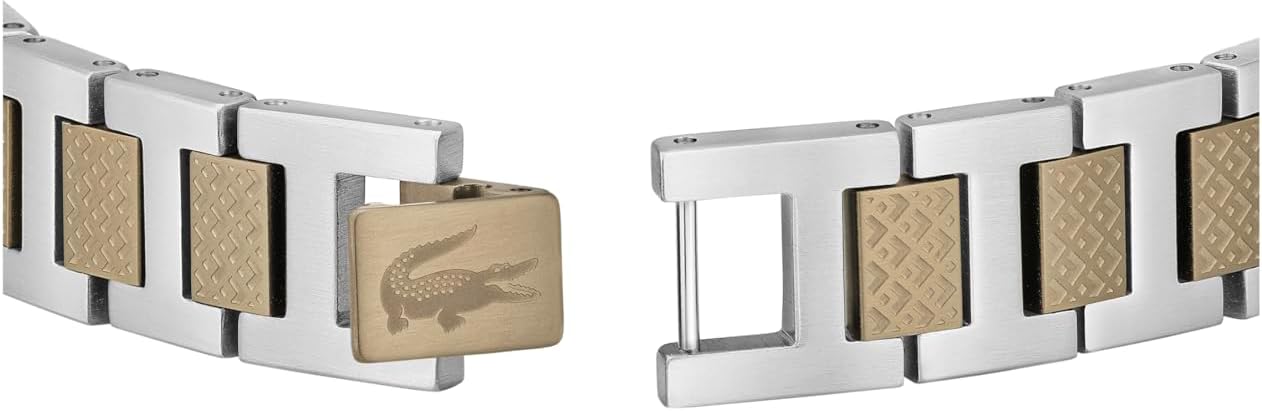 Thumbnail 1 de Lacoste Metropole Armband mit Knebelverschluss – zweifarbiges Edelstahldesign, 190 mm Innenlänge
