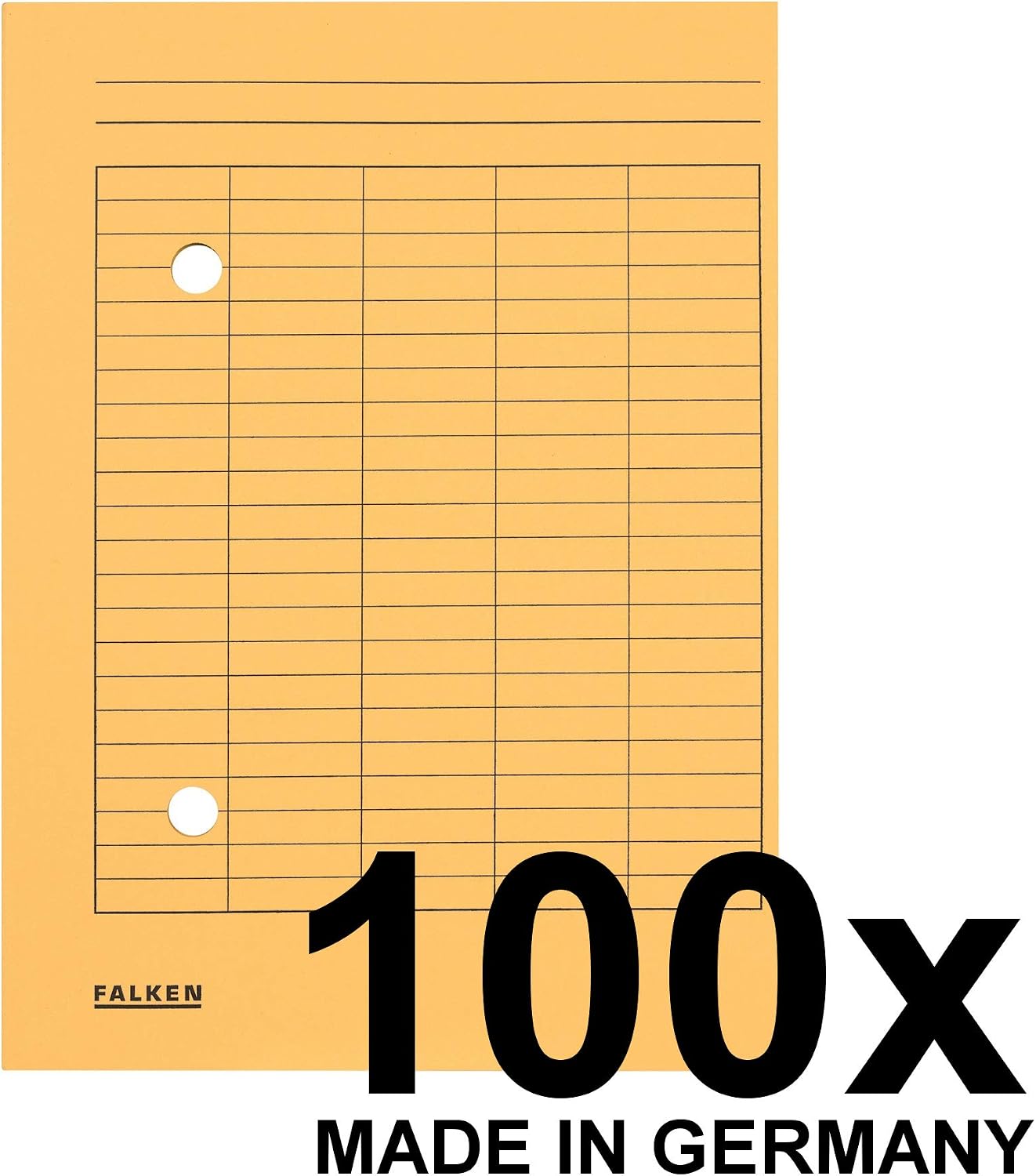Detalle 2 de Falken Confezione da 100 cartelline DIN A4 in cartone riciclato – Made in Germany